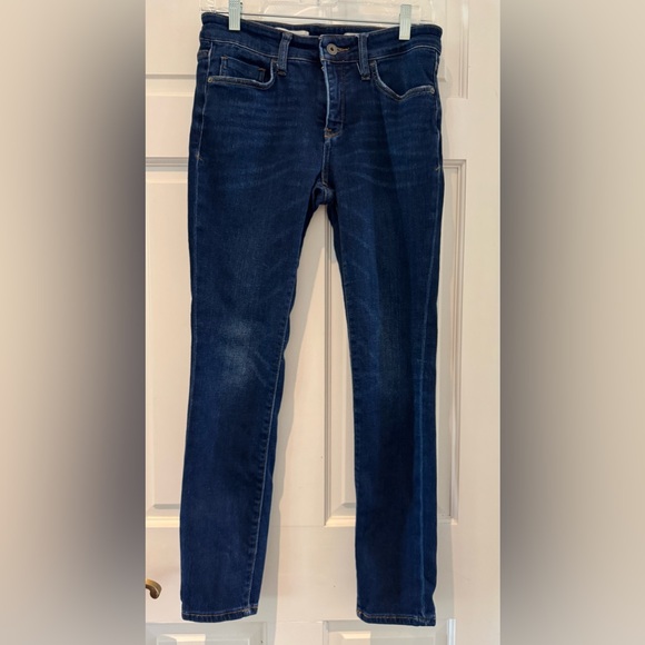 Anthropologie Pilcro & the Letterpress Mid-Rise Dark Wash Skinny Jeans - Size 28 - Picture 4 of 12